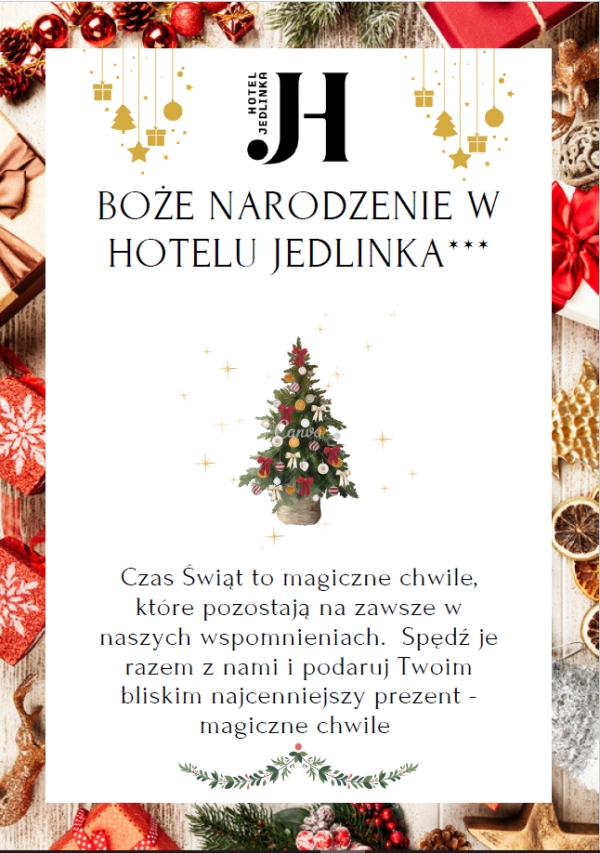 Boże narodzenie 2024 w Hotelu Jedlinka***