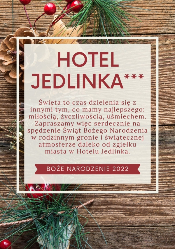 Boże narodzenie 2022 w Hotelu Jedlinka***